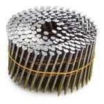 Boite de 4200 clous rouleau plat 2. 5x65mm annelé inox304 tête bombée lien plastique Boite de 4200 clous rouleau plat 2. 5x65mm annelé inox304 tête bombée lien plastique