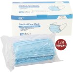 Bo�te de 50 masque chirurgicaux jetable 3 plis type i 18x9, 5cm - masques4