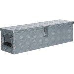 Bo�te en aluminium - coffre de rangement - stockage rangement 80, 5 x 22 x 22 cm argent� 888446