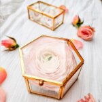 Skylantern - bote  bague mariage hexagonale - boite alliance mariage en verre et mtal - bote  bijoux ...