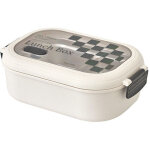 Bo�te bento 2 compartiments isotherme en acier inoxydable, bo�te repas herm�tique portable pour �cole ...