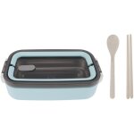 Bo�te bento isotherme acier inoxydable 304 anti - fuite pour d�jeuner bureau �cole, bleu clair