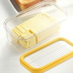 Bo�te � beurre r�cipient � fromage avec filet � d�couper bo�te de stockage des aliments cuisine