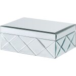 Bote a bijou de style glamour argent effet mirroir parfait pour poser dans toute les salles de bain ...