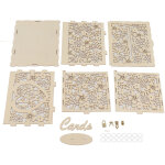 Bo�te cadeau en bois pour mariage - coffret � argent ou carte v?ux - d�coration de salle - montage facile ...