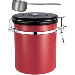 Bo�te � caf� herm�tique en acier inoxydable 1, 5 l avec indicateur de date, contenant sous vide 1500 ...