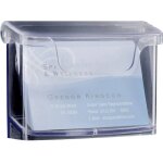 Bo�te � cartes de visite acrylic outdoor nombre de compartiments:1 60 cartes transparent 1 pc(s) - sigel ...