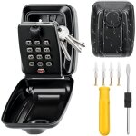 Bo�te � cl�s s�curis�e murale boite a clefs securisee exterieur, boite a cl� �tanche avec code � 12 chiffres, ...