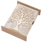 Bo�te � cl�s - yyv - arbre de vie - bois massif - 6 crochets - d�coration int�rieure