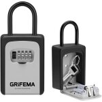 Boite a clefs murale avec manipuler - boite a cl� avec code 4 chiffres s�curis�e exterieur, r�sistant ...