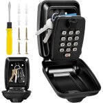 Boite a clefs securisee exterieur, grande boitier a cle murale avec code 12 chiffres boite � cl� s�curis�e, ...