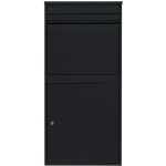 Bote  colis xl anti - vol noire en acier autoportante bote aux lettres murale colissimo - grande botes ...