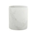Boite à cotons marbre sana blanc spirella Boite à cotons marbre sana blanc spirella
