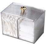 Bo�te � cotons - tiges, rangement cotons - tiges, organisateur maquillage, acrylique transparent toilettes ...