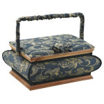 Boite � couture en bois teint�