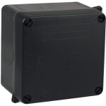 Solera - boîte de dérivation carrée noire ip55 - 110 x 100 x 60 mm Solera - boîte de dérivation carrée noire ip55 - 110 x 100 x 60 mm