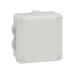 Boite de d�rivation carr�e plexo �105x105x55 grise - legrand : 092022
