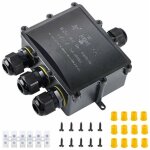 Bo�te de d�rivation etanche ip68 ext�rieu 4 voies plus grande c�ble connecteur bo�te de jonction electrique ...