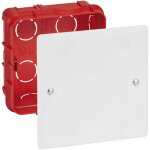 Boîte de dérivation pour maçonnerie avec couvercle et vis - 85x85x40mm - legrand Boîte de dérivation pour maçonnerie avec couvercle et vis - 85x85x40mm - legrand