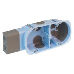 Bote d'encastrement 2 postes 40mm pour micromodules (52093)