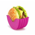 Boîte fixe hamburger rose rouge Boîte fixe hamburger rose rouge