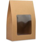 Bote haute en carton avec fentre 24x16x8 cm pour sachet de bougie mug