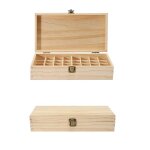 Bo�te � huile en bois 18 compartiments bo�te � bijoux