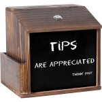 Bo�te aux lettres en bois - bo�te � suggestions champ�tre avec tableau noir bo�te donation murale serrure ...