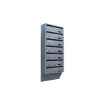 Azura home design - bo�tes aux lettres collectives en acier pour 6 - 7 et 8 - nbre de bo�tes: 8