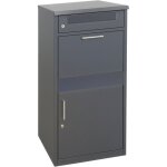 Bo�te aux lettres relaxdays, compartiment colis, 4 cl�s, h x l x p : 112 x 50 x 37 cm, acier, autoportante, ...