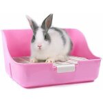 Bote  litire de lapin facile  nettoyer, pour apprendre  utiliser la toilette, pour petits animaux ...