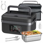 Bo�te � lunch chauffante �lectrique pour aliments avec r�cipient de 1 l et batterie de 16 000 mah