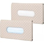 Bo�te � mouchoirs de voiture (2 pi�ces), porte - mouchoirs de voiture, pare - soleil, distributeur de ...