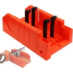 Boîte à onglets, fond en plastique épais, solide et résistant à l'usure, avec guides de scie 90° / 45° ... Boîte à onglets, fond en plastique épais, solide et résistant à l'usure, avec guides de scie 90° / 45° ...