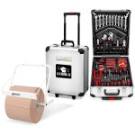 Boite d' outils 399 pices bm tools bmt - 399 - pcs en chrome vanadium avec mallette en alu et poigne, ...