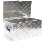 Bo�te � outils en aluminium 50, 8x30, 5x24cm caisse de transport argent�e d'atelier avec cl�s - xpotool ...