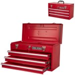 Bote  outils en mtal de 51, 8 cm avec tiroirs, bote  outils portable en acier avec doublure de protection ...