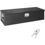 Bote  outils robuste en aluminium 39'x13'x10', plaque diamante, avec poigne latrale et cls de verrouilla ...