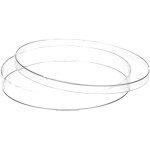 Botes de petri en plastique ps 140 x 20 mm ventiles 10 pices - biospace