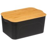 Bo�te plastique couvercle bambou 6, 5l - 5five