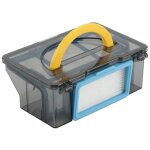 Bote  poussire pour aspirateur robot v5s v3 v5 v5s pro avec filtre hepa + filtre hepa efficace