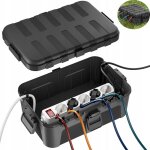 Bo�te protection �tanche ip54 extra ? pour multiprise ext�rieure, org. c�bles , r�sistante uv / pluie ...