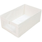 Boite rangement lot de 2 bo�tes de rangement wardrobe - avec fen�tre transparente - pour armoire, v�tements, ...