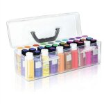 Bo�te de rangement pour 30 flacons de peinture acrylique de 2 onces liquides
