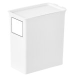 Bo�te de rangement anti - poussi�re pour lessive en poudre, avec couvercle, format mince et haut.