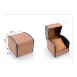 Bo�te de rangement pour bijoux bo�te de rangement pour montre en cuir pu (marron)