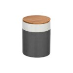 Boite de rangement c�ramique herm�tique avec couvercle bambou, malta, capacit� 0, 95 l, c�ramique - bambou, ...