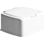 Alovez - bote de rangement pour cotons - tiges, porte - cure - dents automatique et portable