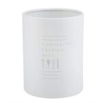 Bo�te de rangement pour couverts, bocal, cuill�re, fourchette, baguettes, acier inoxydable blanc