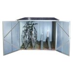 Bote de rangement couvert pour vlos mtal bicycle store de duramax, 203 x 202 x 162 cm, en mtal anti ...